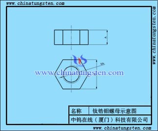 鈦鋯鉬螺母圖紙